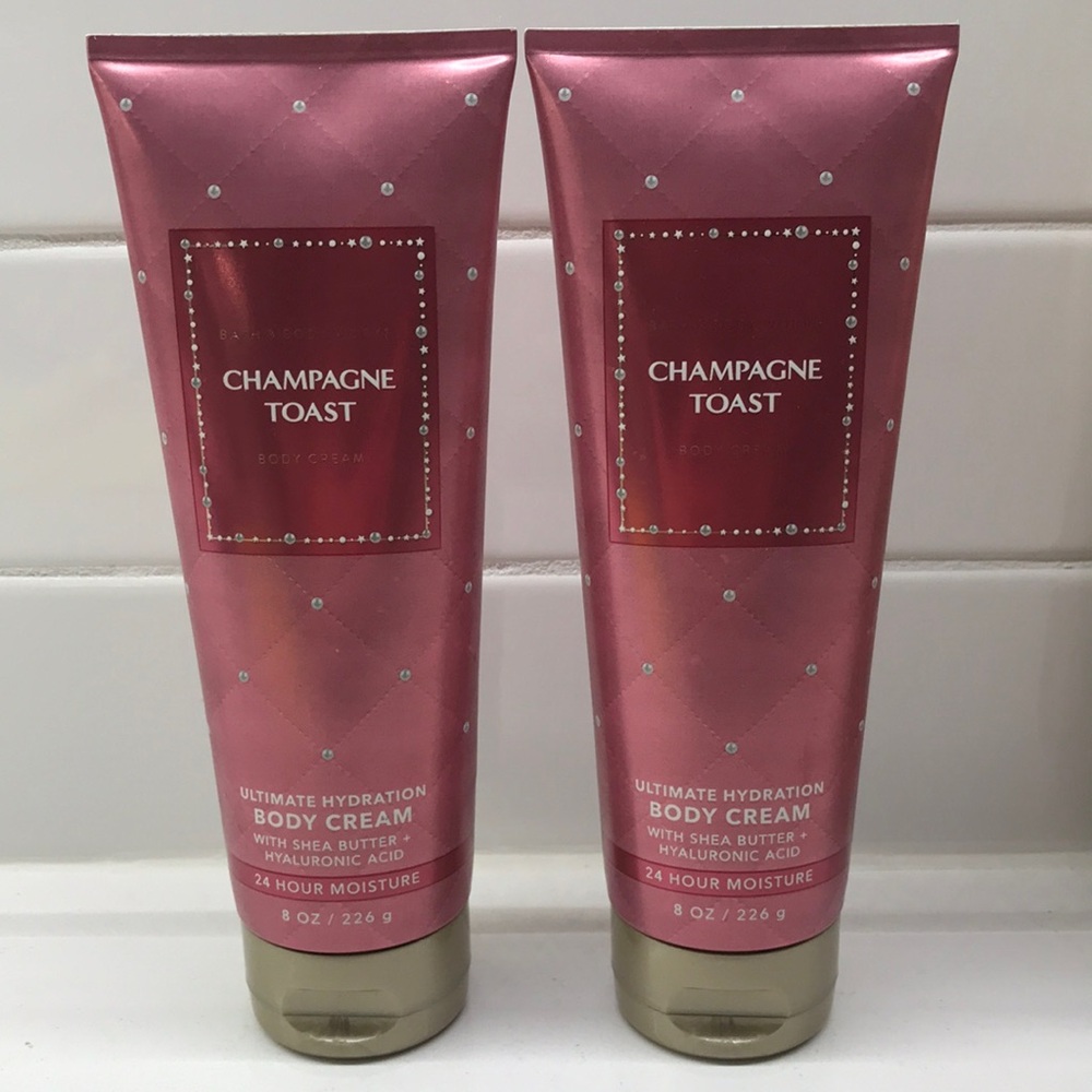NWT!BBW🥂Champagne Toast Body Cream & Fragrance Lotion Set